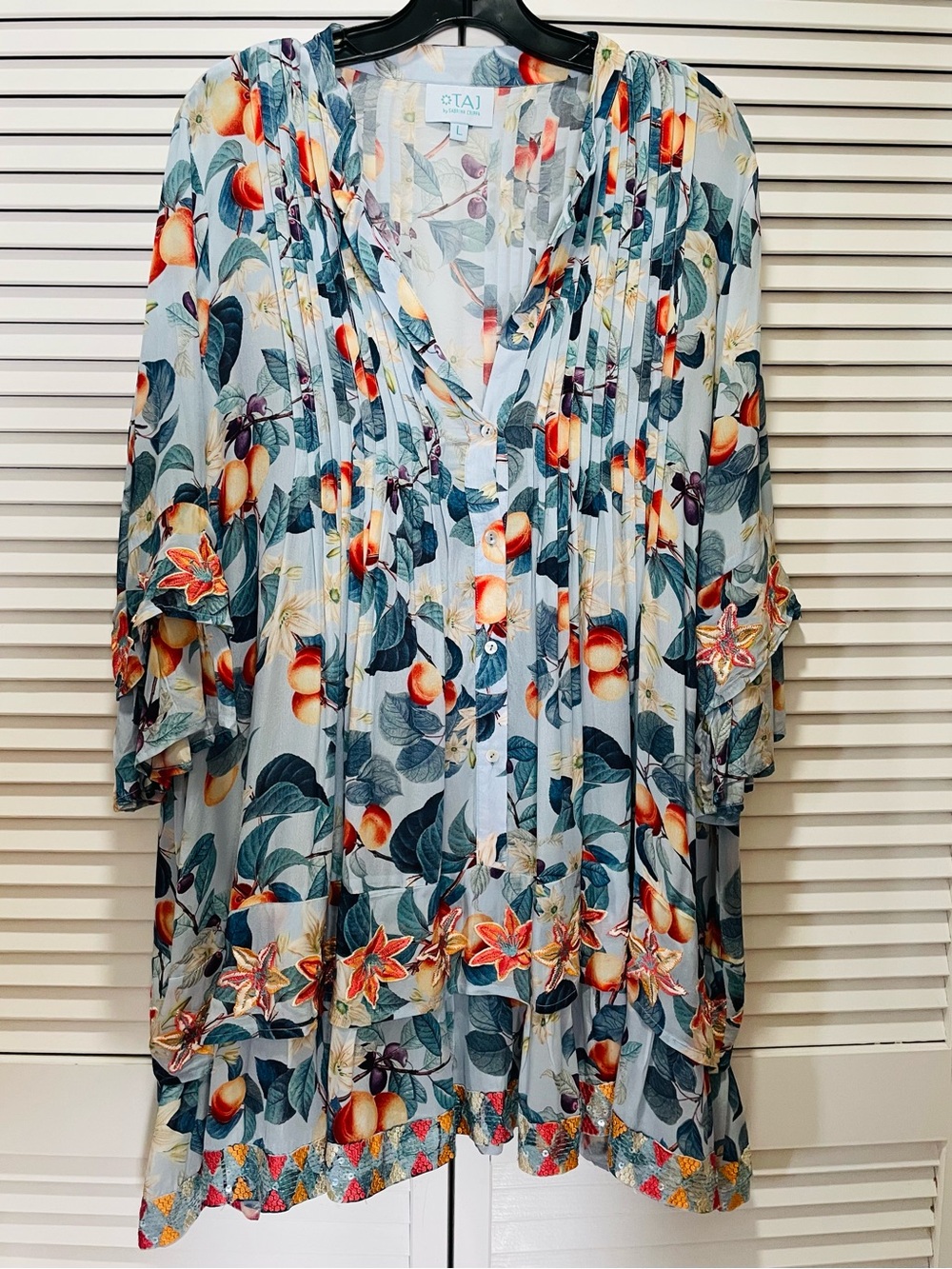 Taj Peaches & Flowers Stylianos Dress